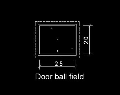 Door ball field Autocad Blocks